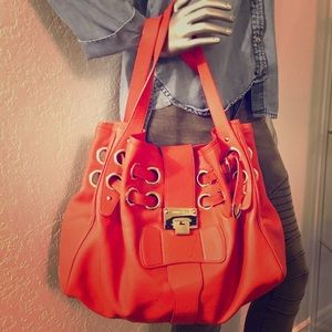 Coral Jimmy Choo Riki Satchel
